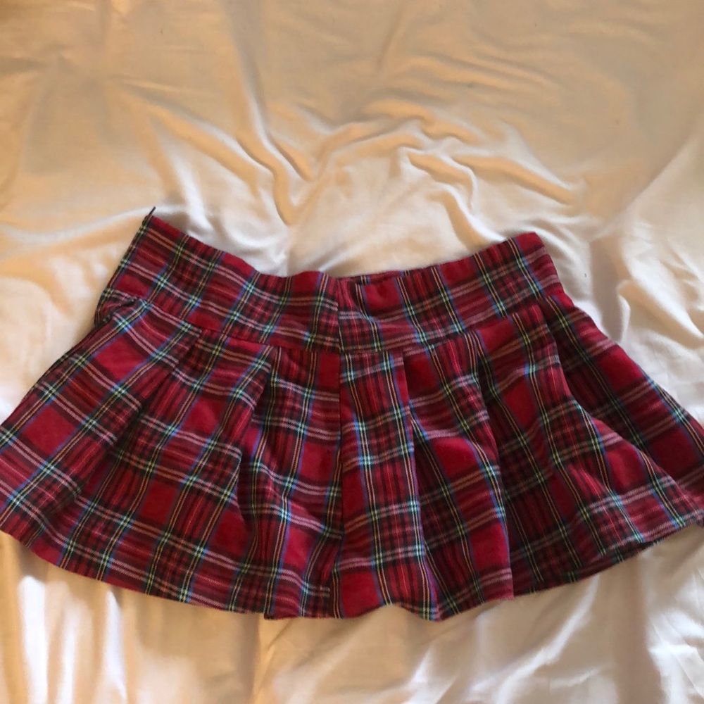 School girl plaid skirt